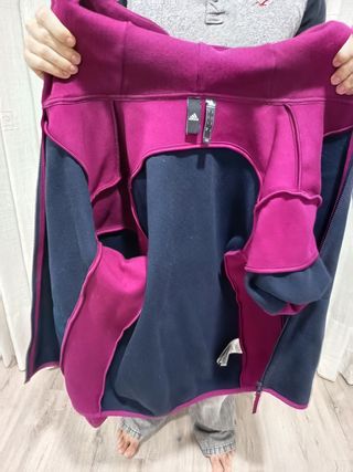 Sudadera Adidas Talla M Azul/Morado