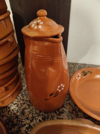 Lote de productos de barro
