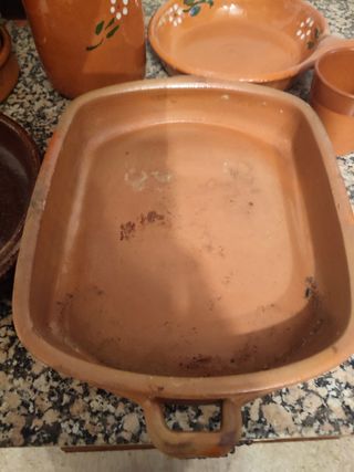 Lote de productos de barro