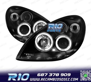 FAROS PARA CITROEN XSARA 99-04 OJOS ANGEL FONDO NEGRO