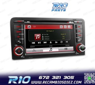 RADIO NAVEGADOR 7" PARA AUDI A3 8P 03-12 USB GPS TACTIL HD