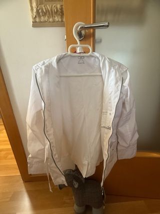 Chaqueta Cortavientos Blanca Talla 12
