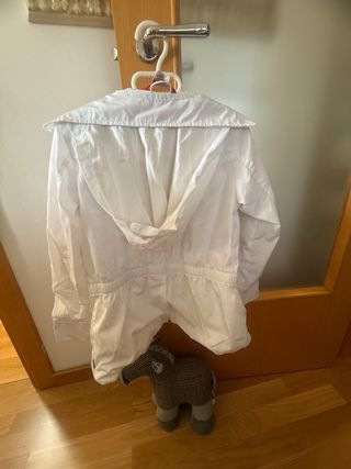 Chaqueta Cortavientos Blanca Talla 12