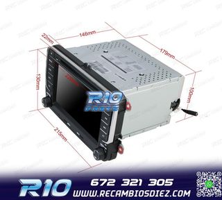 RADIO NAVEGADOR 7" PARA SEAT SKODA VOLKSWAGEN VW USB GPS TAC
