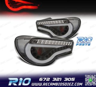 PILOTOS TOYOTA GT86 12- LIGHT BAR FONDO NEGRO