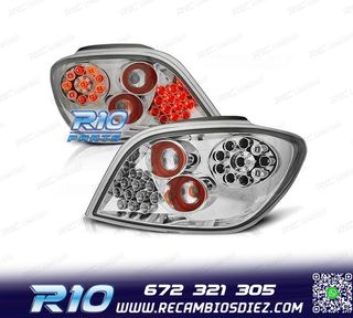PILOTOS PARA PEUGEOT 307 01-07 LED FONDO CROMO