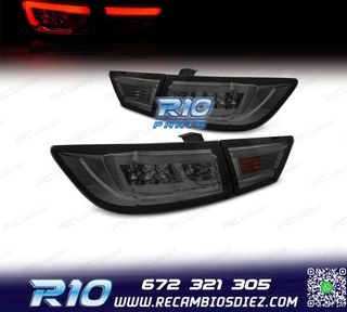 PILOTOS PARA RENAULT CLIO 4 13-16 LIGHT BAR FONDO CROMO AHUM