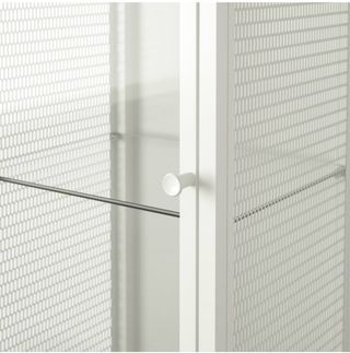 Vitrina de cristal y metal blanca Ikea BAGGEBO