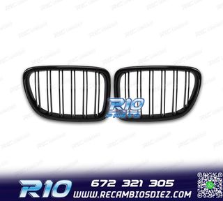 PARRILLA BMW X1 09- LOOK M NEGRO MATE