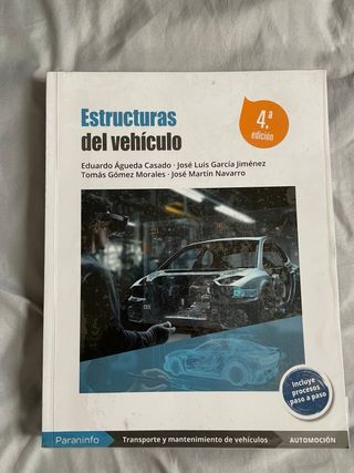 Estructuras del vehículo, ISBN:978-84-2083-6602-1 