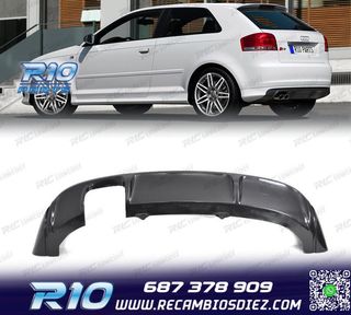 DIFUSOR AUDI A3 8P 03-08 LOOK S3