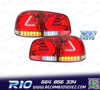 PILOTOS VOLKSWAGEN VW TOUAREG I 7L 02-10 CARDNA LED ROJO CLA