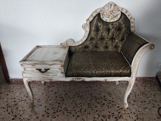 Conjunto Telefonero Vintage con Espejo