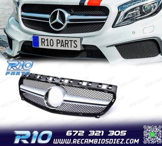 PARRILLA MERCEDES CLASE A W176 12-15 LOOK AMG A45 CROMO