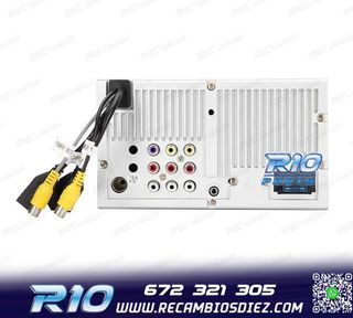 RADIO NAVEGADOR 2DIN 10" HD TÁCTIL BLUETOOTH USB SD