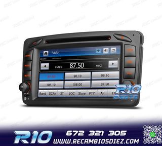 RADIO NAVEGADOR PARA MERCEDES CLASE A C CLK USB GPS TACTIL H