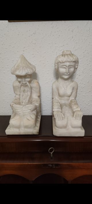 Figuras Chinas Decorativas de Piedra