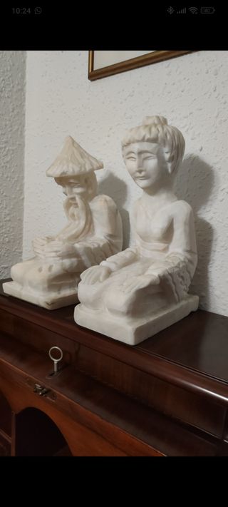 Figuras Chinas Decorativas de Piedra