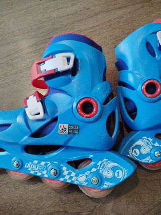 Patines en línea azules