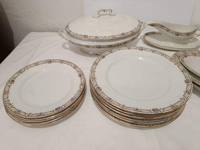 Vajilla La Cartuja de Sevilla Porcelana