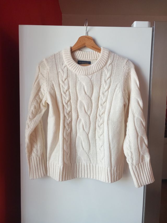 Maglione girocollo bianco