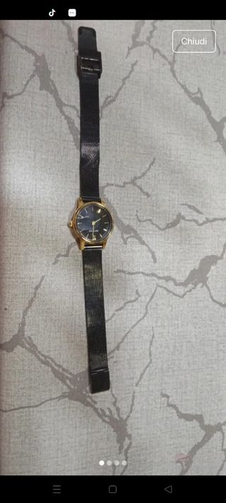 Orologio Skyline oro e nero