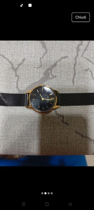 Orologio Skyline oro e nero