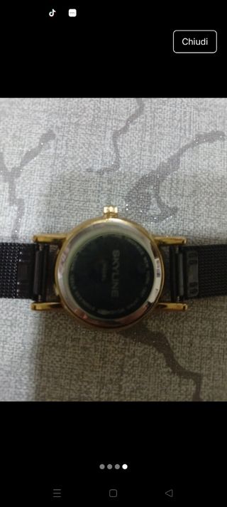 Orologio Skyline oro e nero