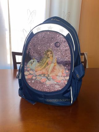 Mochila Fantasy Model Azul con Brillo