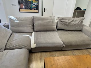 Sofá cherlong beige/gris