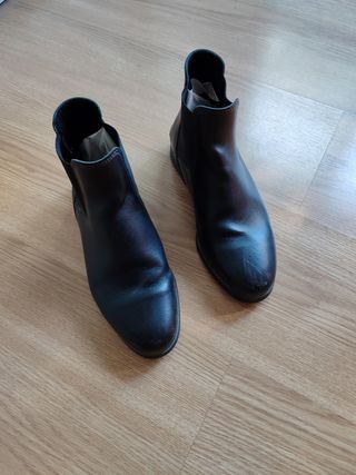 Botines Hípica Talla 37 Negros