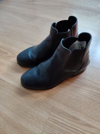 Botines Hípica Talla 37 Negros