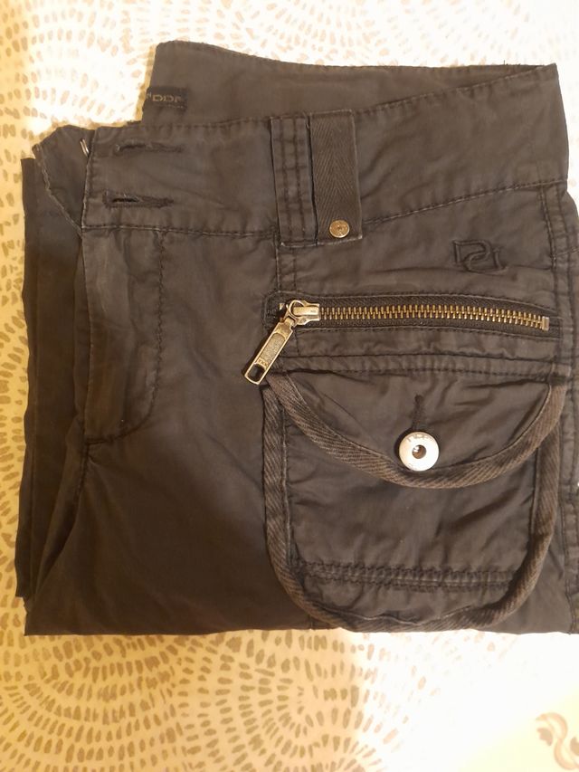Pantalón negro algodón mujer