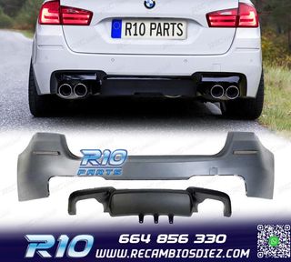 PARAGOLPES TRASERO BMW F11 10-17 LOOK M5 DOBLE SALIDA