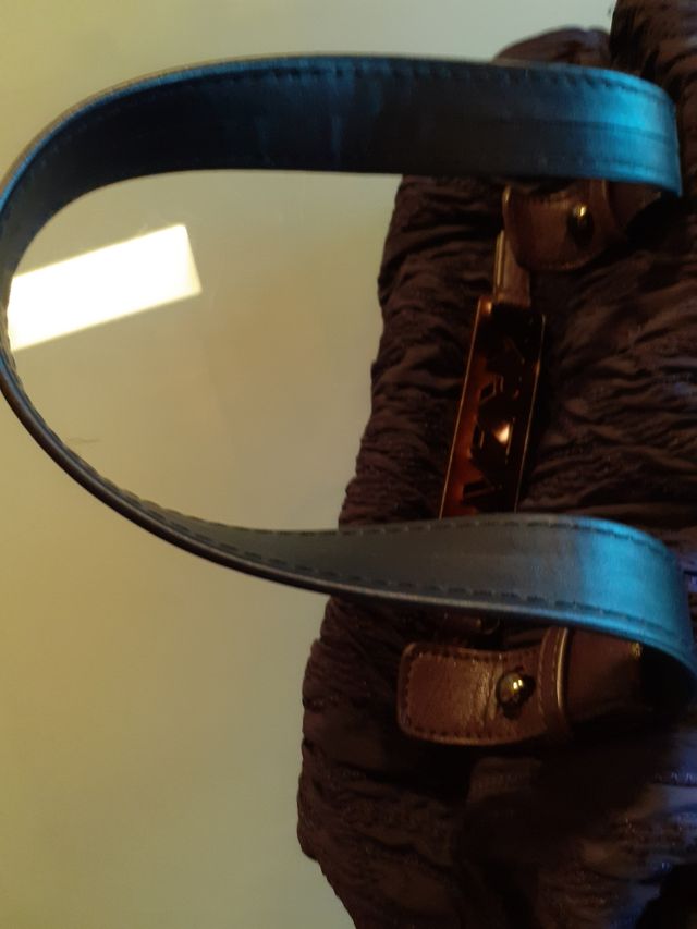 Borsa Krizia tessuto e pelle viola