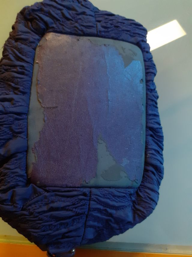 Borsa Krizia tessuto e pelle viola