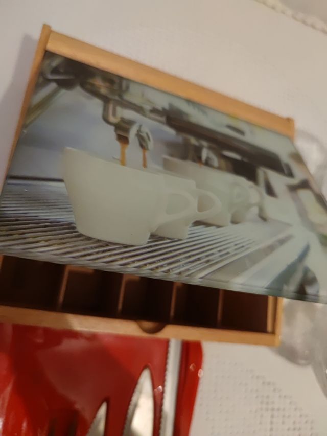 Lote menaje cocina madera, metal y cristal