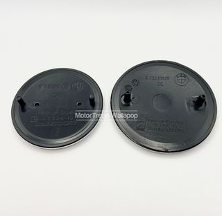 2x Emblema BMW capó 82mm maletero 74mm azul blanco