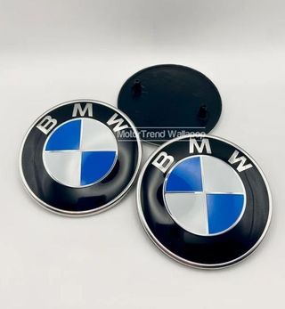 2x Emblema BMW 82mm capó maletero azul blanco