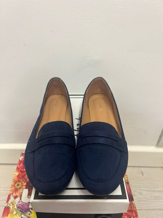 Mocasines Azul Marino Buonarotti Talla 39