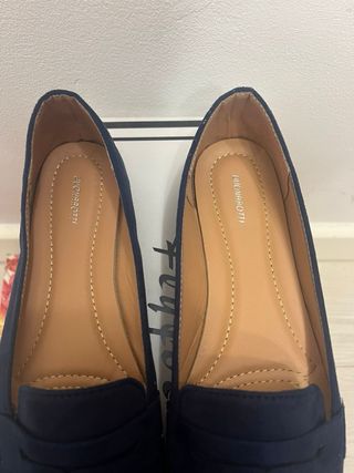 Mocasines Azul Marino Buonarotti Talla 39
