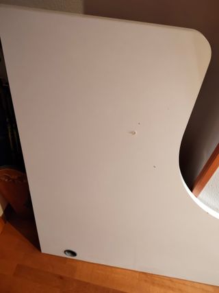 Encimera de escritorio de madera blanca
