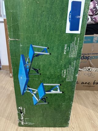 Mesa Picnic Plegable RINF Azul