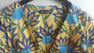 Vestido Zara floral amarillo