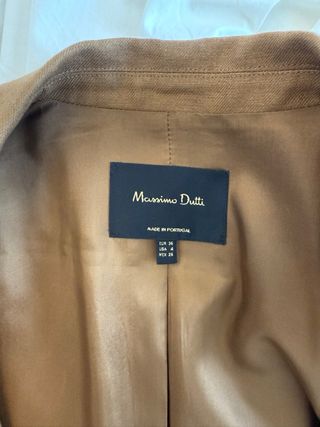 Chaqueta marrón de lino 