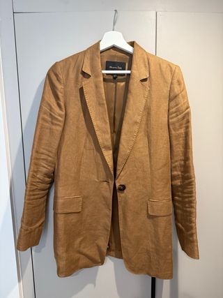 Chaqueta marrón de lino 