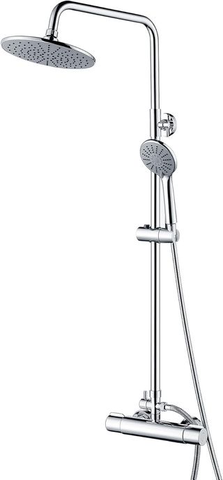 Columna Ducha Metal Plata