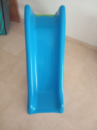 Tobogán infantil azul y verde