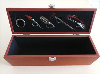 Cofanetto Sommelier Legno e Metallo
