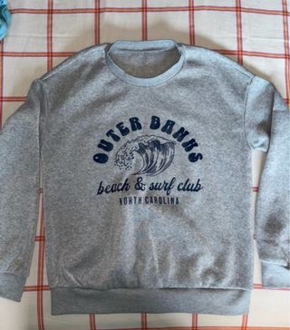 Sudadera Outer Banks Beach & Surf Club Gris